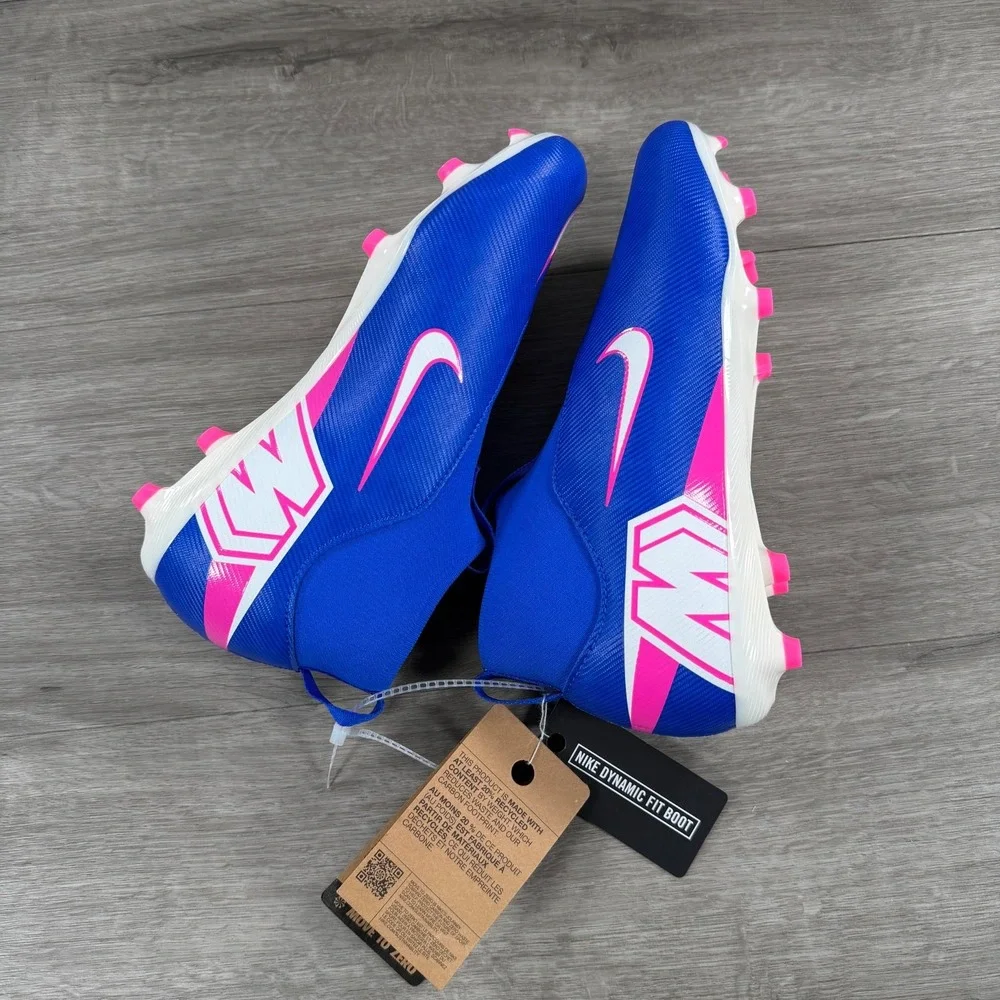 Nike Youth Air Zoom Superfly 10 Academy Blue Soccer Cleats FQ8304-446 Size 6Y